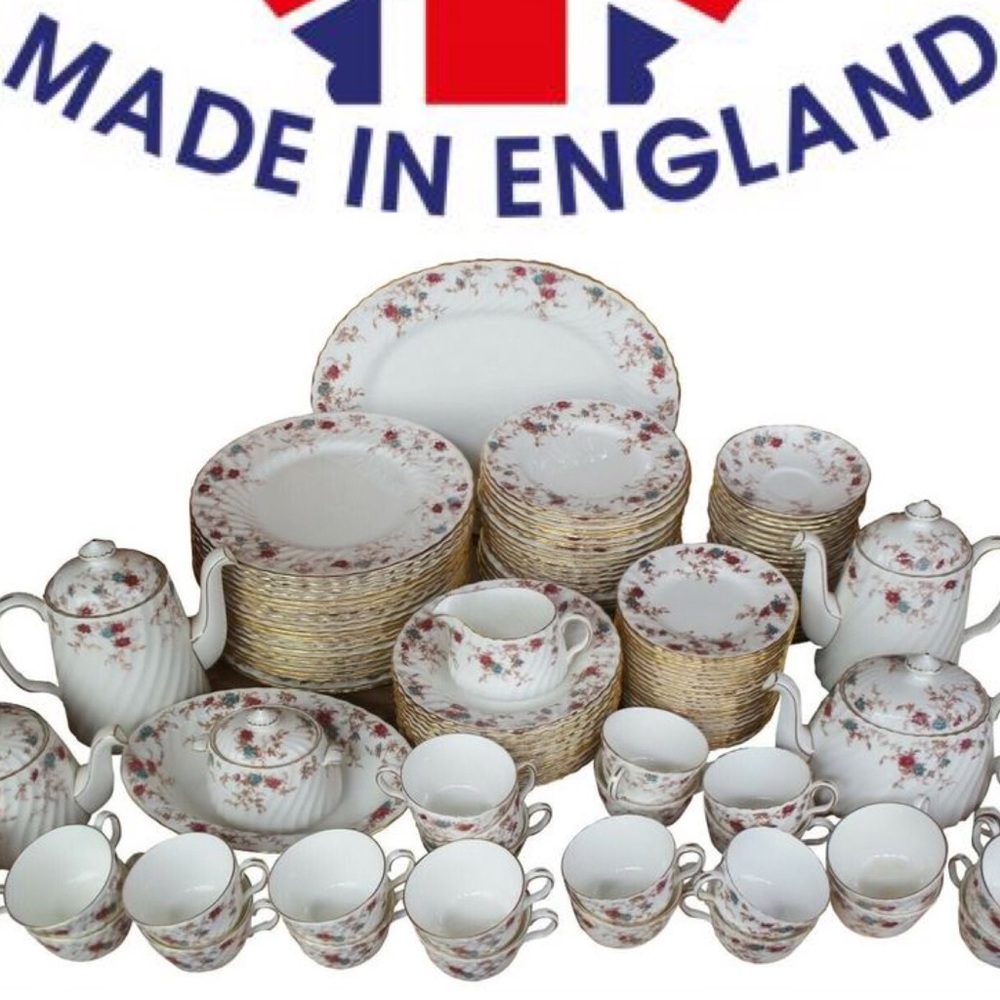 159 Piece Ancestral Minton Bone China Dinnerware